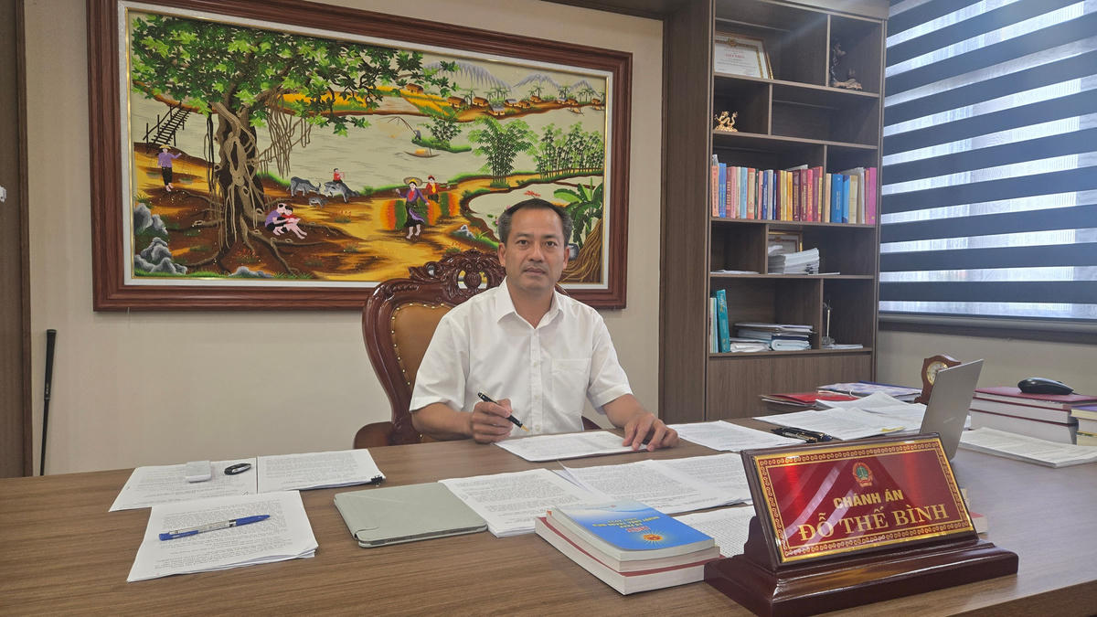 Chánh án TAND tỉnh Thanh Hóa Đỗ Thế Bình.