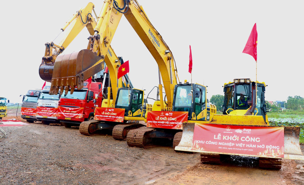 Khu công nghiệp Việt - Hàn được định hướng trở thành một khu công nghiệp hiện đại, đồng bộ, xanh và bền vững. (Ảnh: Cổng thông tin điện tử Bắc Ninh).
