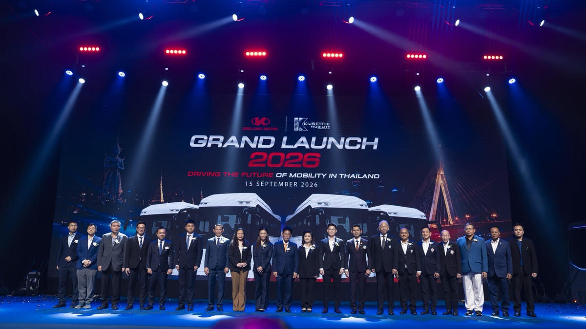 KIM LONG MOTOR phối hợp cùng đối tác KIJSETTHI Mobility tổ chức lễ ra mắt các mẫu xe bus thương hiệu KIM LONG tại trị trường Thái Lan. Ảnh: Chinhphu.vn