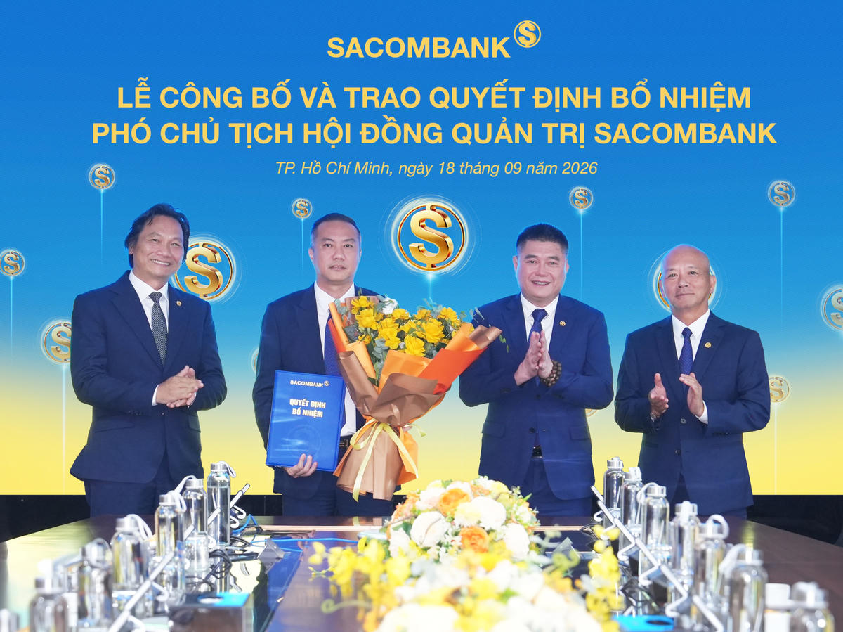 Ông Nguyễn Xuân Vũ giữ chức Phó Chủ tịch HĐQT SACOMBANK nhiệm kỳ 2022-2026. (Ảnh: SACOMBANK)