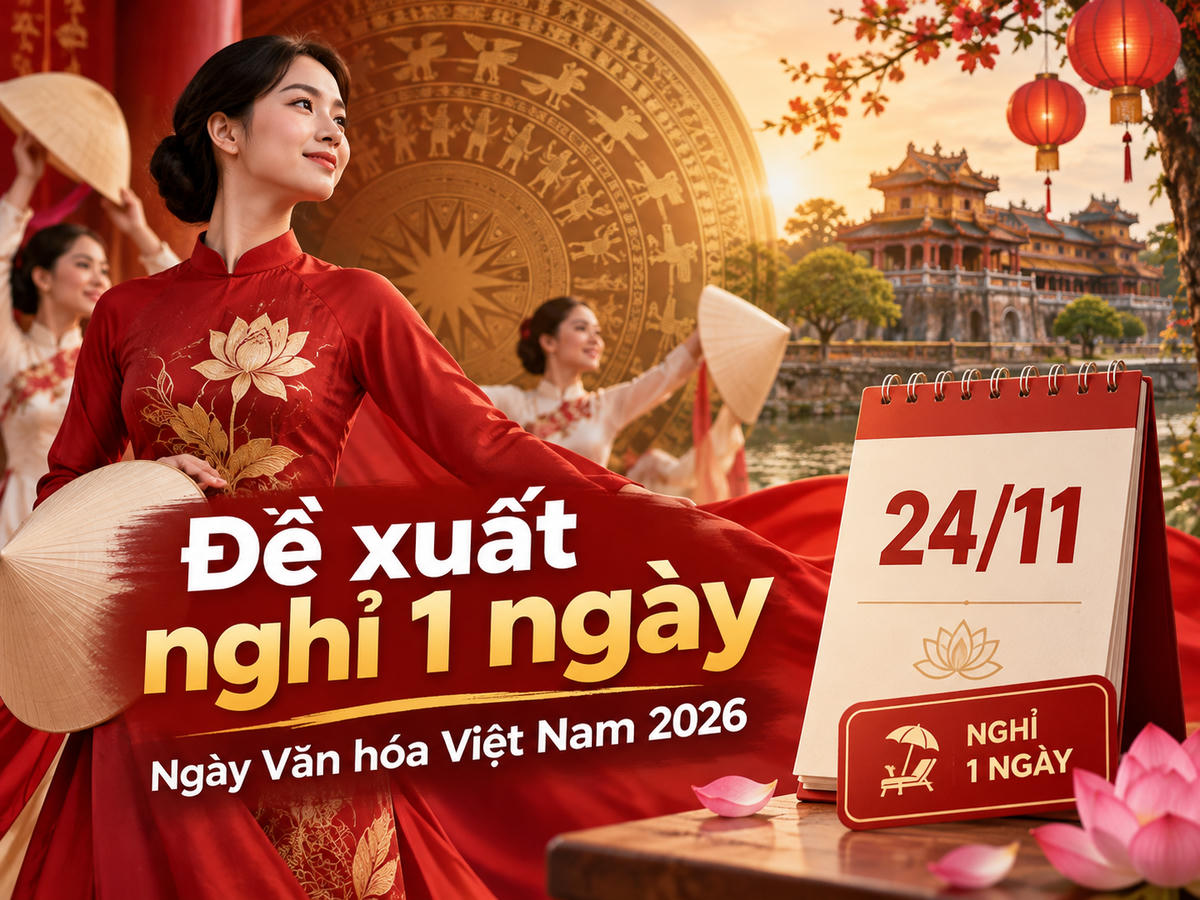 Bộ Nội vụ đề xuất cán bộ, công chức, viên chức nghỉ ngày 24/11 dịp Ngày Văn hóa Việt Nam. Ảnh minh họa được tạo với sự hỗ trợ của AI.