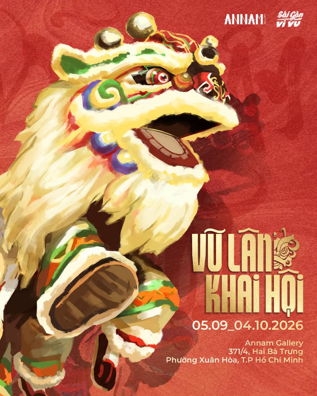 Triển lãm “Vũ Lân Khai Hội” tại Annam Gallery là không gian nghệ thuật tái hiện văn hóa Trung thu truyền thống thông qua các hiện vật, tư liệu và không gian trải nghiệm đặc sắc. Ảnh: Facebook Annam Gallery.