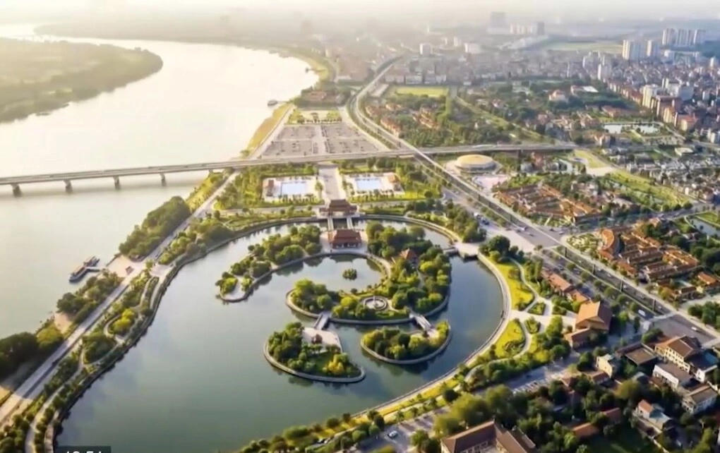 Phối cảnh minh họa kiến trúc dự án Phố Hiến xưa của tỉnh Hưng Yên. (Ảnh: Đơn vị tư vấn cung cấp.)