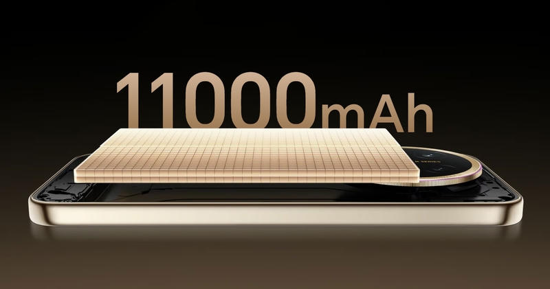 Pin 11.000 mAh giúp HONOR X9e Pro kéo dài thời gian sử dụng. (Ảnh: gizmochina).