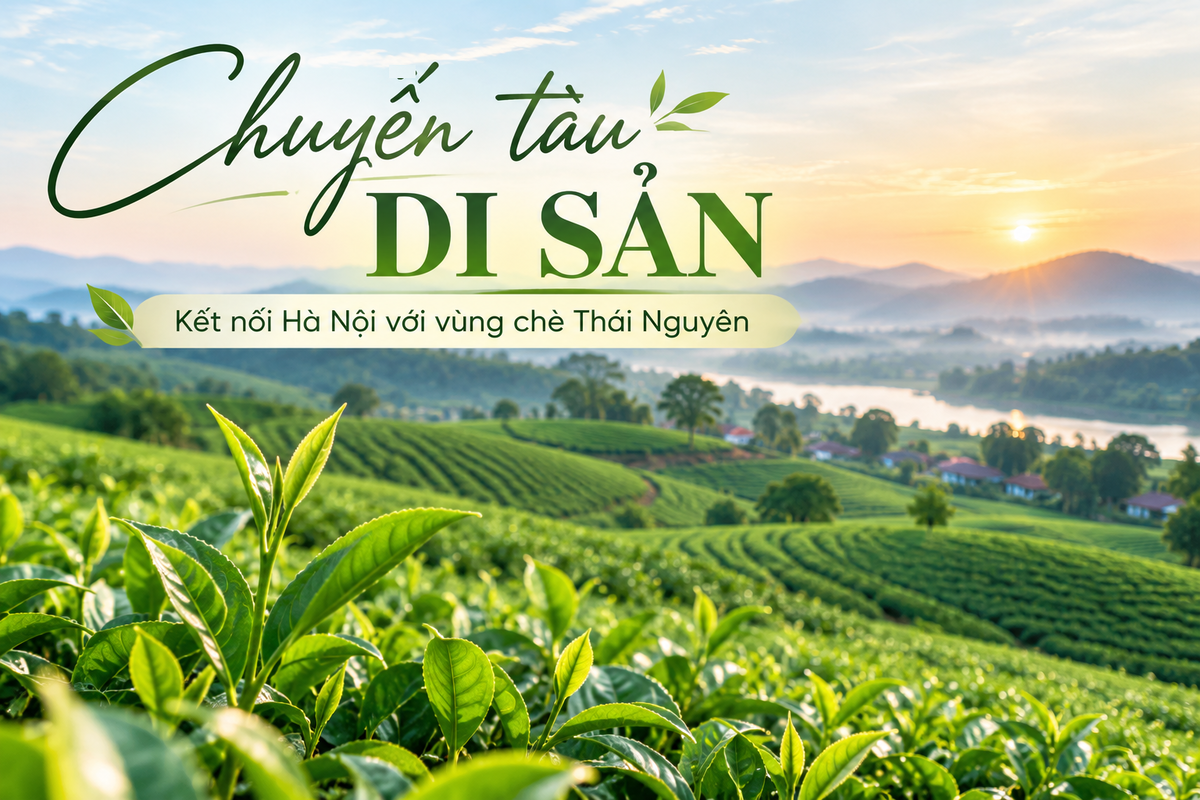 Theo kế hoạch, đoàn tàu chạy theo hành trình ga Hà Nội - Gia Lâm - Đông Anh - Lưu Xá, với chuyến đầu tiên dự kiến xuất phát ngày 30/10, đúng ngày khai mạc Festival. Ảnh minh họa được tạo với sự hỗ trợ của AI.