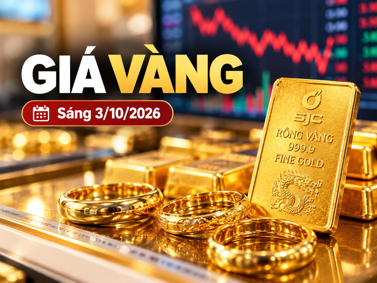 Giá vàng trong nước sáng 3/10 điều chỉnh giảm tại nhiều thương hiệu lớn. Ảnh minh họa được tạo với sự hỗ trợ của AI.