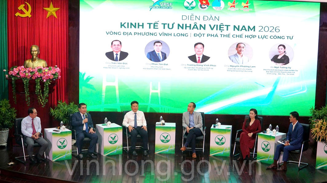 Tỉnh Vĩnh Long khẳng định quyết tâm đồng hành, tháo gỡ vướng mắc cho doanh nghiệp. Ảnh: Cổng TTĐT UBND tỉnh Vĩnh Long