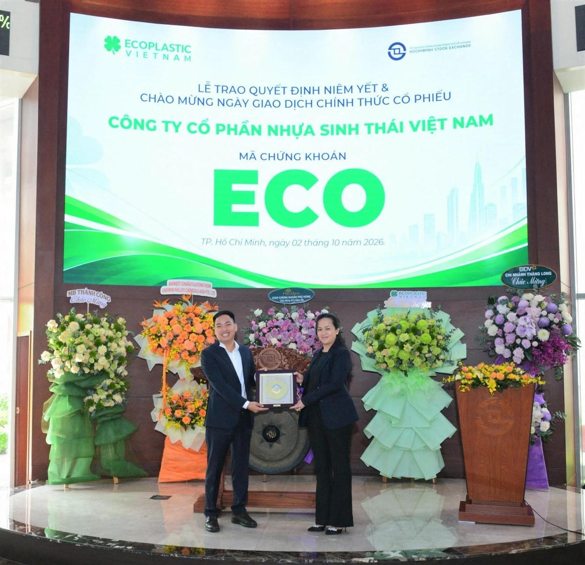 Gần 30 triệu cổ phiếu ECO chính thức giao dịch trên HOSE. (Ảnh: Thời báo Tài chính Việt Nam)