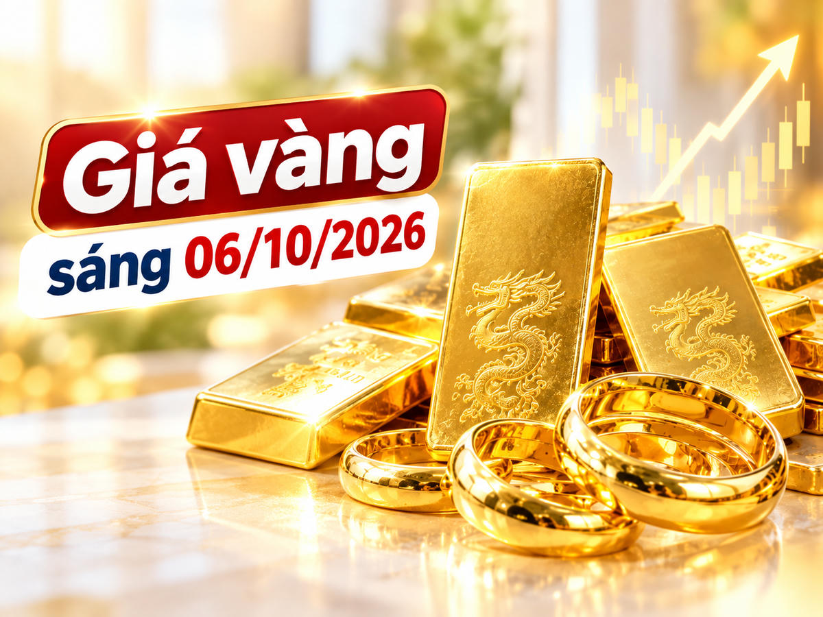 Sáng 6/10, giá vàng miếng SJC tại nhiều doanh nghiệp tiếp tục đứng ở vùng 143,5 triệu đồng/lượng chiều bán ra. Ảnh minh họa được tạo với sự hỗ trợ của AI.