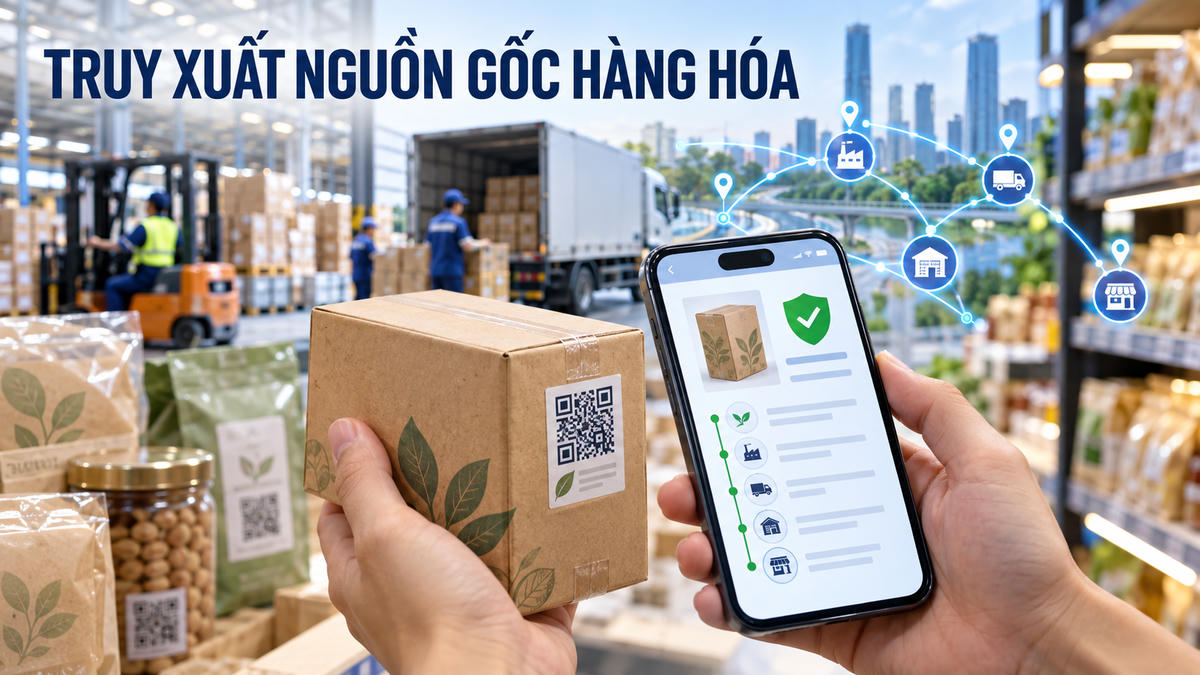 Truy xuất nguồn gốc trên môi trường số đặt ra yêu cầu về tuân thủ, trách nhiệm dữ liệu và bảo vệ người tiêu dùng. (Ảnh minh họa, có hỗ trợ AI).