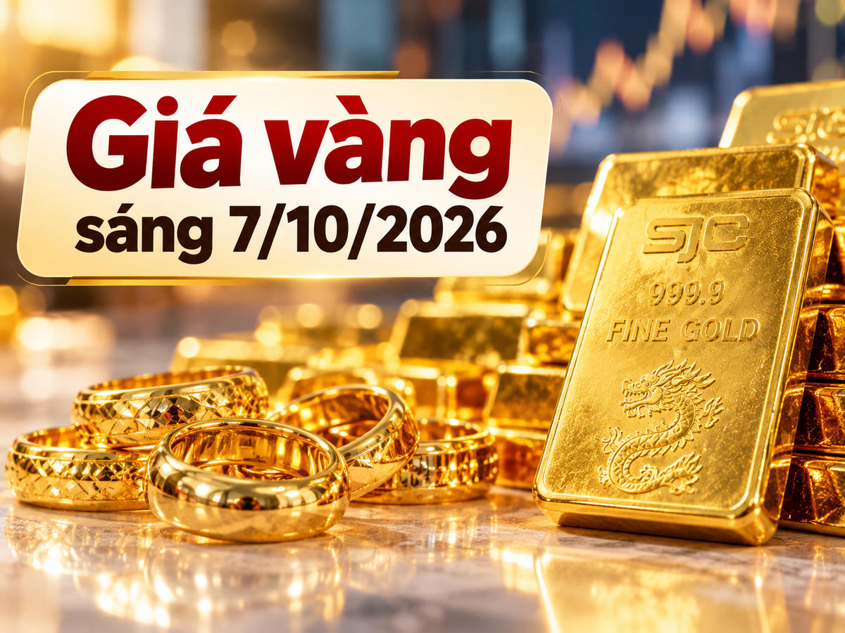 Sáng 7/10, giá vàng miếng SJC phổ biến ở mức 140,5 - 143,5 triệu đồng/lượng. Ảnh minh họa được tạo với sự hỗ trợ của AI.