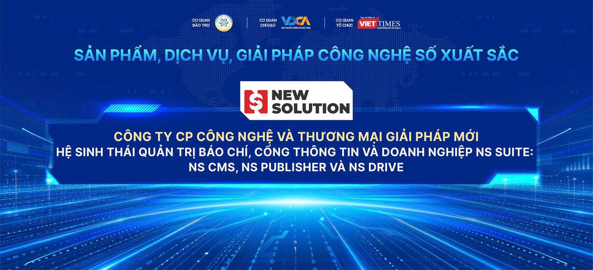 Sản phẩm được vinh danh là NS Suite, bộ giải pháp quản trị báo chí, cổng thông tin và doanh nghiệp gồm ba thành phần: NS CMS, NS Publisher và NS Drive.
