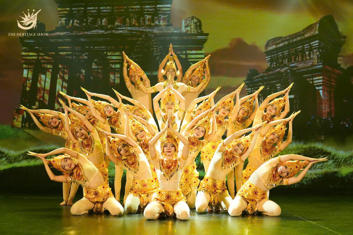 Tiết mục biểu diễn lấy cảm hứng từ văn hóa Champa trong chương trình “The Heritage Show” tại Đà Nẵng. Ảnh tư liệu: Tecotrip.