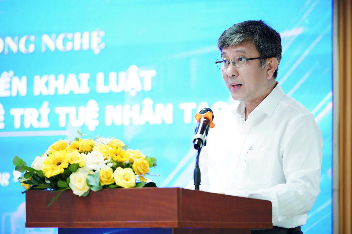 Thứ trưởng Bộ KH&CN Trần Trung Tính phát biểu khai mạc Hội nghị. Ảnh: Bộ KHCN