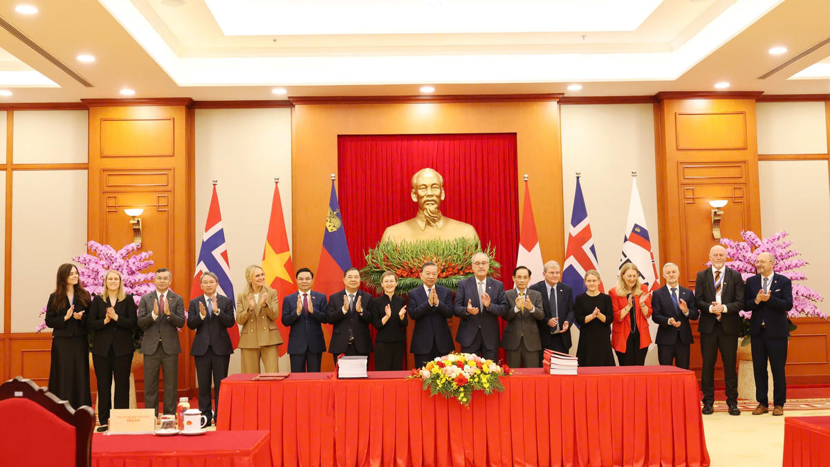Hiệp định Thương mại Tự do Việt Nam - EFTA được kỳ vọng sẽ mở ra những cơ hội hợp tác mới, qua đó mang lại lợi ích thiết thực cho người dân và cộng đồng doanh nghiệp của Việt Nam và các quốc gia thành viên EFTA. Ảnh: Bộ Công Thương
