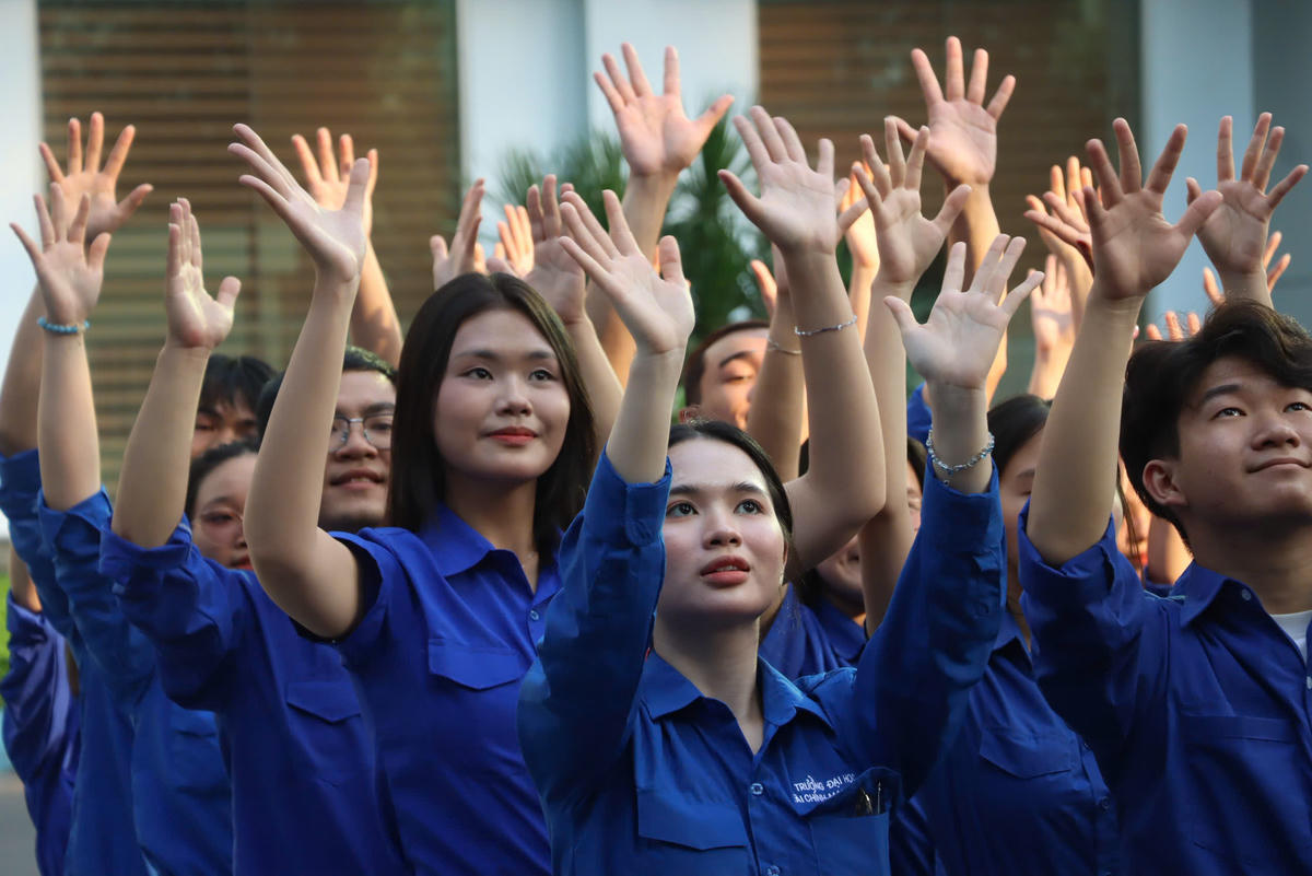 Hình ảnh đoàn viên, thanh niên tại  khai mạc Lễ hội Thanh niên TP.HCM năm 2026. Ảnh: SGGP