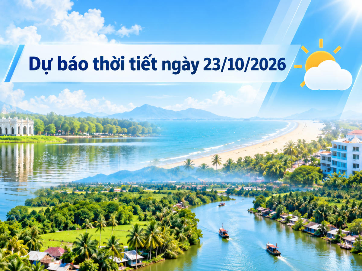 Ngày 23/10, Bắc bộ và khu vực từ Thanh Hóa đến Huế chủ yếu có nắng, nhiệt độ cao nhất tại Tây Bắc bộ đạt 35°C. Ảnh minh họa được tạo với sự hỗ trợ của AI.