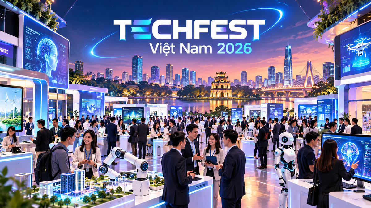 Hà Nội phối hợp tổ chức TECHFEST Việt Nam 2026 từ ngày 11 đến 13/12, dự kiến thu hút 50.000-60.000 lượt người. (Ảnh minh họa, có hỗ trợ AI).