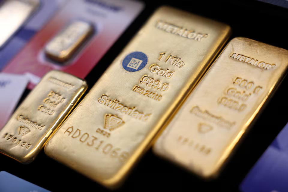 Vàng thỏi tại Hatton Garden Metals, London