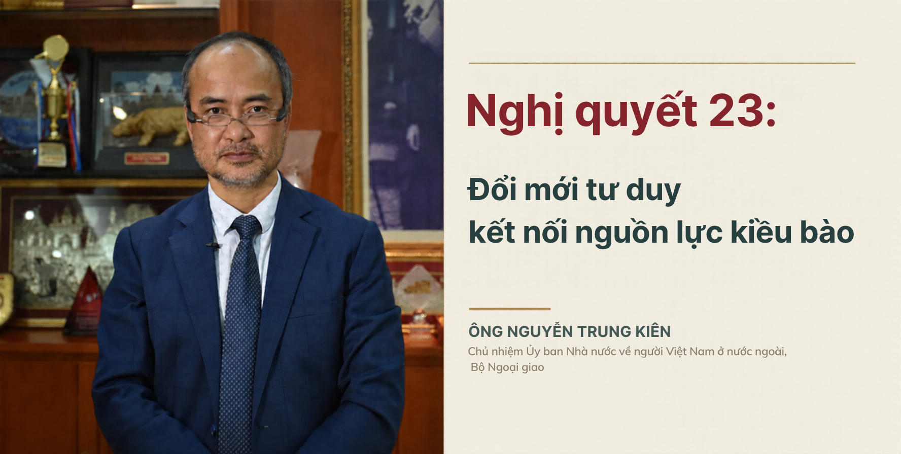 Nghị quyết 23: Đổi mới tư duy kết nối nguồn lực kiều bào
