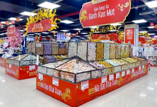 Siêu thị, trung tâm thương mại đồng loạt mở cửa khai xuân từ sáng mùng 2 Tết