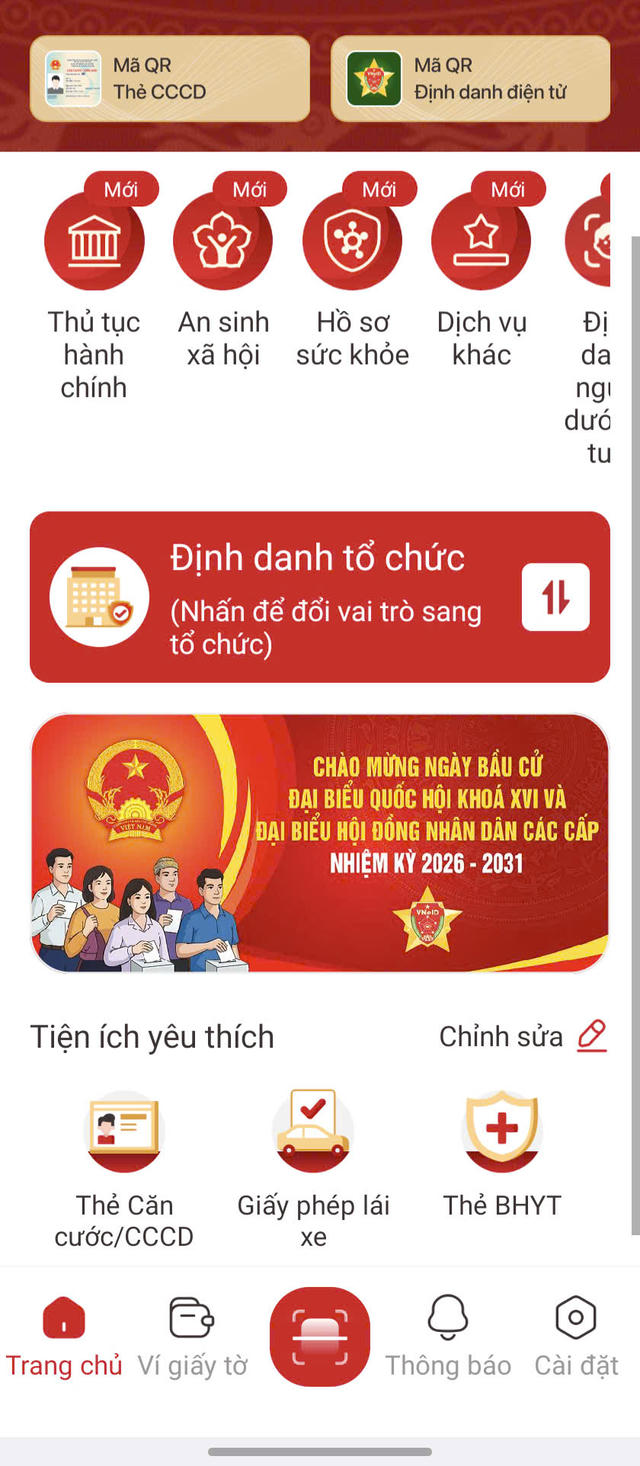 Hướng dẫn tích hợp tài khoản hưởng an sinh xã hội trên VNeID