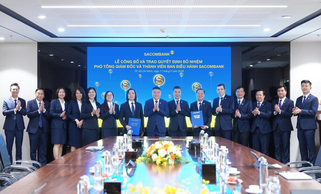 Sacombank bổ sung loạt nhân sự cấp cao trong lĩnh vực công nghệ và vận hành
