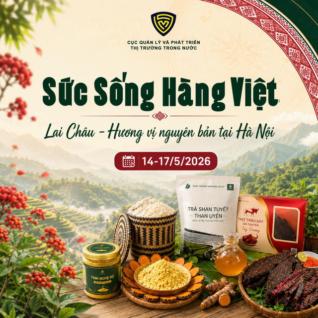 Nhiều đặc sản Lai Châu đang được giới thiệu tại Chương trình “Sức sống hàng Việt" 