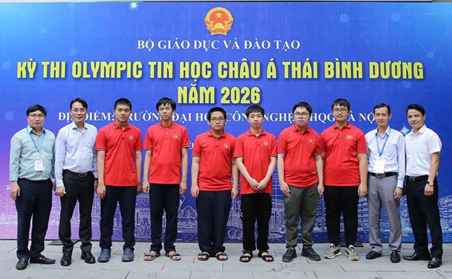 Việt Nam giành 6 huy chương tại Olympic Tin học châu Á - Thái Bình Dương 2026