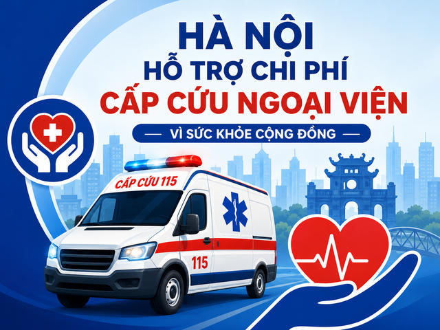 Hà Nội hỗ trợ 80-100% chi phí cấp cứu ngoại viện