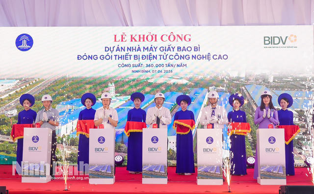 Ninh Bình khởi công nhà máy giấy bao bì công nghệ cao 3.050 tỷ đồng