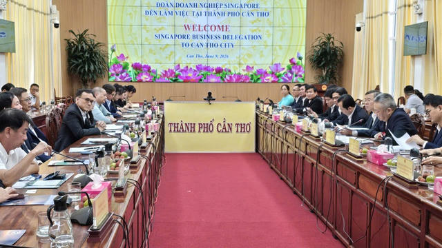 Cần Thơ mở rộng hợp tác đầu tư với doanh nghiệp Singapore