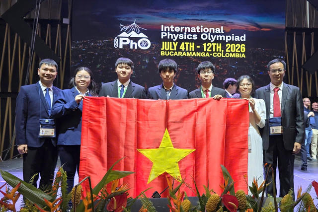Việt Nam giành 4 Huy chương Vàng Olympic Vật lí quốc tế 2026