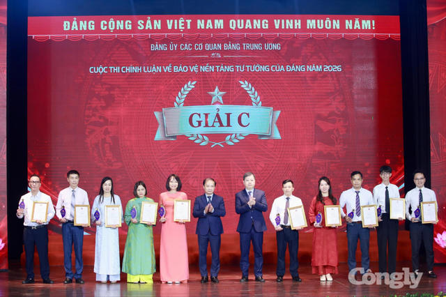 Báo Công lý đoạt 2 giải Cuộc thi chính luận về bảo vệ nền tảng tư tưởng của Đảng năm 2026