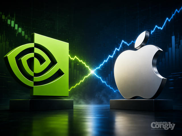Apple "áp sát", ngôi đầu vốn hóa của Nvidia lung lay