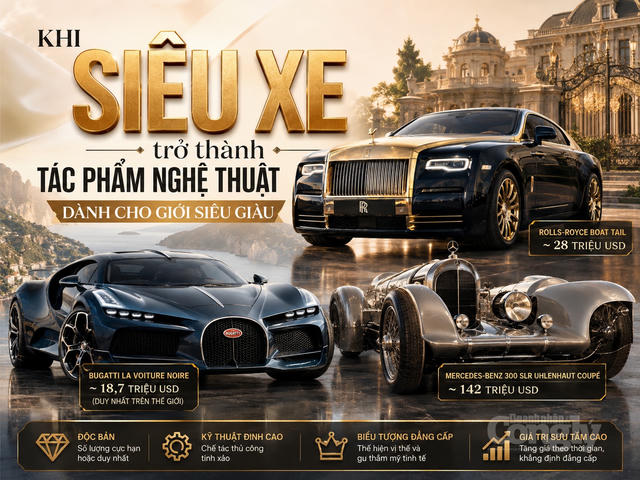 Khi siêu xe trở thành tác phẩm nghệ thuật dành cho giới siêu giàu