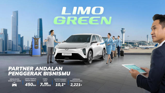 VinFast Limo Green được lắp ráp tại Indonesia, tầm hoạt động 450 km