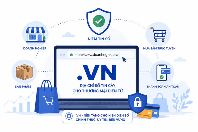 Tên miền .VN và khoảng cách số thương mại điện tử