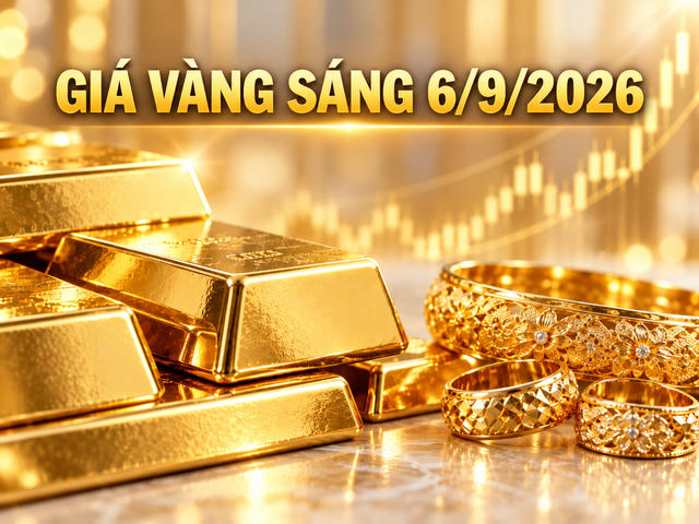 Giá vàng sáng 6/9: SJC đi ngang, vàng nhẫn sát 150 triệu/lượng 