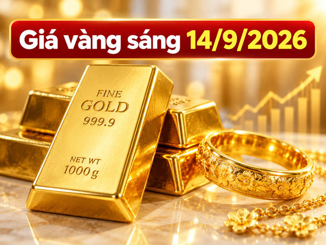 Giá vàng sáng 14/9: SJC giữ mốc 146 triệu đồng/lượng, vàng thế giới giảm nhẹ