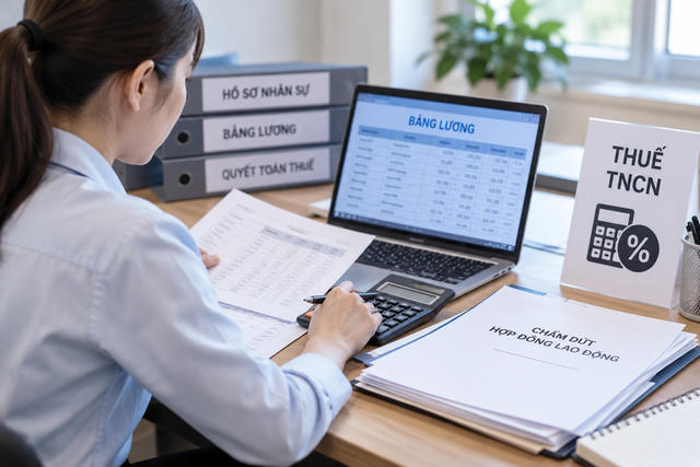 Trả thu nhập sau khi người lao động nghỉ việc, doanh nghiệp khấu trừ thuế thế nào?