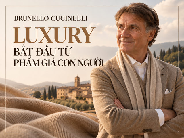 Brunello Cucinelli: "Quyền lực mềm" của cashmere