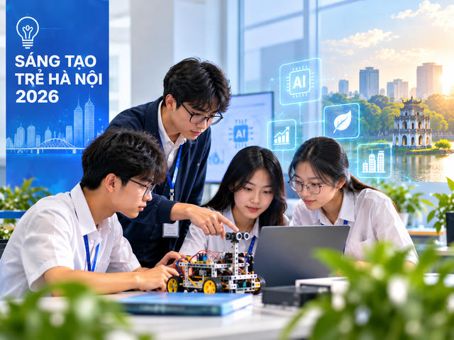 Hà Nội tìm sáng kiến trẻ giải bài toán AI, giao thông, môi trường