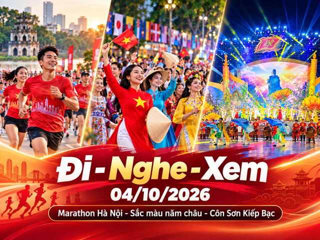 Đi - Nghe - Xem 4/10: Hà Nội rộn nhịp marathon, MLTR trở lại, Côn Sơn - Kiếp Bạc khép hội Đi - Nghe - Xem 4/10: Hà Nội rộn nhịp marathon, MLTR trở lại, Côn Sơn - Kiếp Bạc khép hội