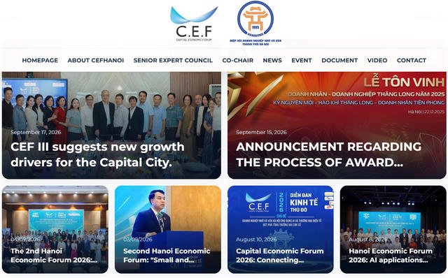 CEF III bổ sung website tiếng Anh, tăng tiện ích cho đại biểu quốc tế CEF III bổ sung website tiếng Anh, tăng tiện ích cho đại biểu quốc tế