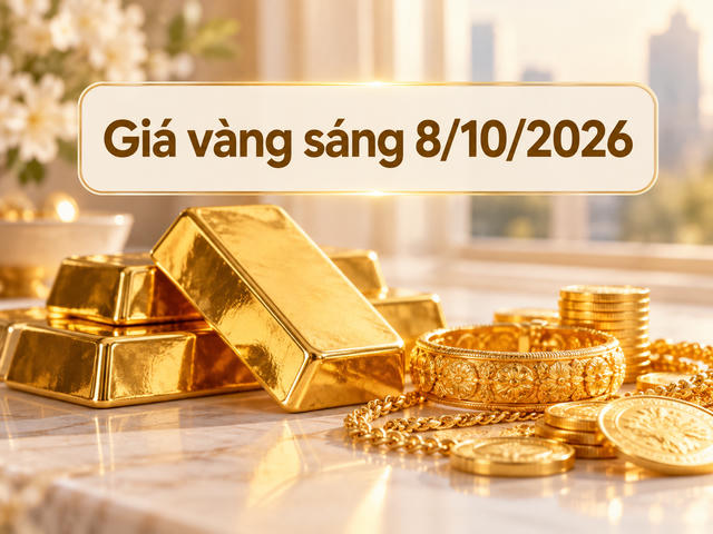 Giá vàng sáng 8/10: SJC giữ mốc 143 triệu đồng/lượng, vàng thế giới giảm sâu Giá vàng sáng 8/10: SJC giữ mốc 143 triệu đồng/lượng, vàng thế giới giảm sâu