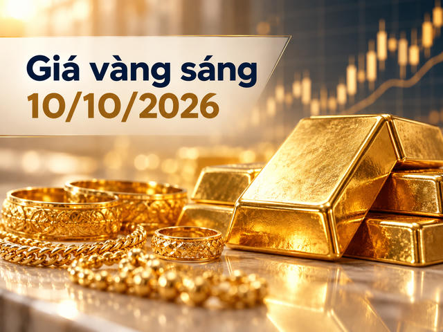Giá vàng sáng 10/10: SJC ở mức 144,8 triệu đồng/lượng, vàng thế giới bật tăng Giá vàng sáng 10/10: SJC ở mức 144,8 triệu đồng/lượng, vàng thế giới bật tăng