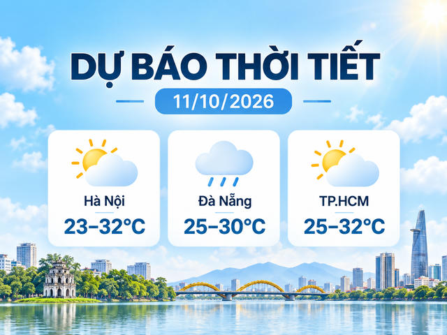Thời tiết hôm nay 11/10: Bắc bộ hửng nắng, Trung bộ giảm mưa nhưng vẫn lo sạt lở Thời tiết hôm nay 11/10: Bắc bộ hửng nắng, Trung bộ giảm mưa nhưng vẫn lo sạt lở