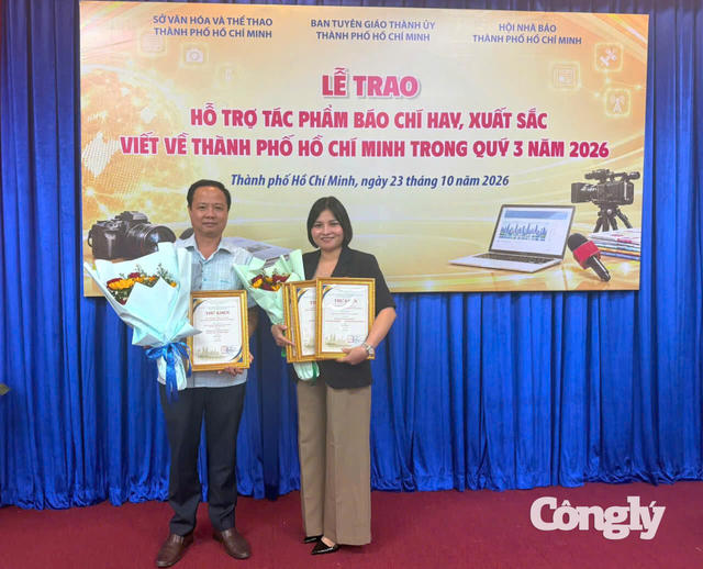 Báo Công lý có 4 tác phẩm xuất sắc viết về TP.HCM
