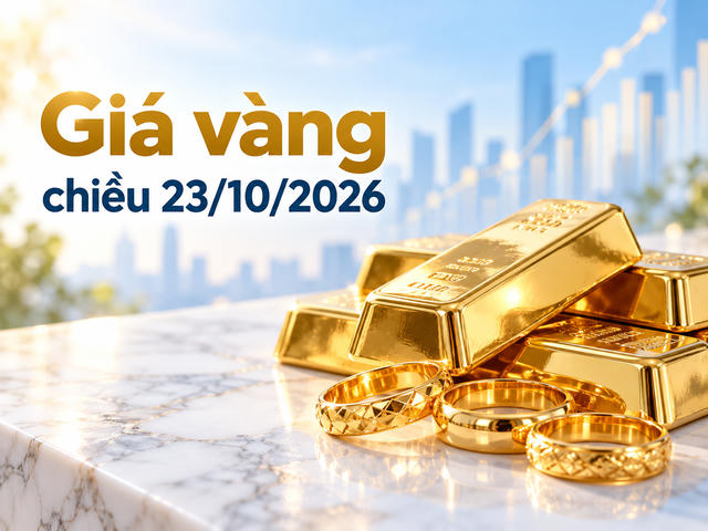Giá vàng chiều 23/10: Vàng nhẫn giảm sâu, SJC về 142 triệu đồng/lượng